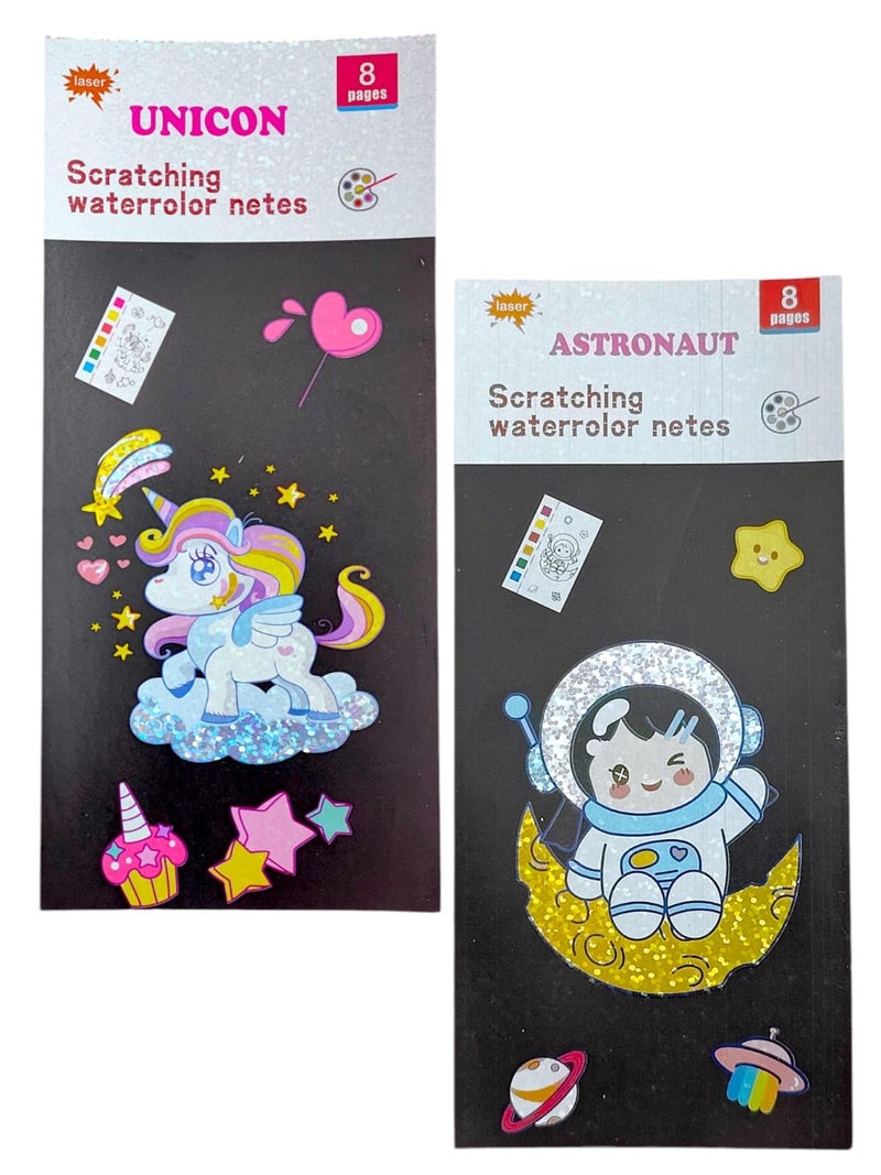 Tera13 TERA 13 Color Magic Book for Kids, Activity Books for Children, DIY Return Gifts for Kids Birthday, Return Gift Pocket Painting Books for Kids Birthday, Scratch Book for Kids (Pack of 8) - Image 5