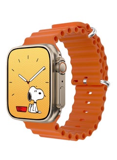 X11 Ultra 2 GS Smart Watch, 2.1" Large Display Voice Assistance Smart Watch, 150mah Battery Bluetooth Smart Watch With Multi Sports Mode, Wireless Charging Full Touch Wrist Watch, (Orange)