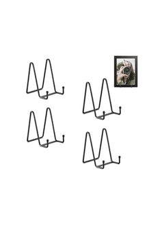 The Bros 4 Pack Display Board Stand, Board Display Stand, 11cm Stand Metal Frame Holder for Pictures, Books, Photo Easels, Creations, Collectibles (Black)  - Image 2