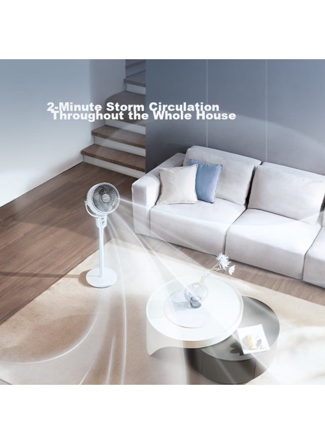 Airmate Air Circulation Fan, High Airflow, Oscillating Electric Fan, Home Desktop Floor Fan, Upgraded Heightened Ventilation, Quiet Operation, Gentle Breeze, Small Fan Fa18-x115 - Image 2