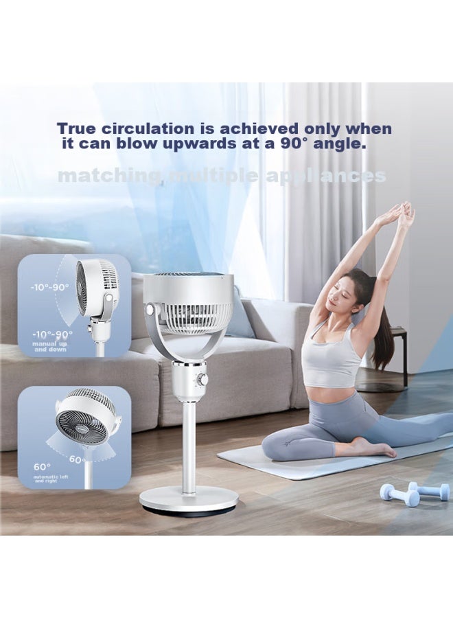 Airmate Air Circulation Fan, High Airflow, Oscillating Electric Fan, Home Desktop Floor Fan, Upgraded Heightened Ventilation, Quiet Operation, Gentle Breeze, Small Fan Fa18-x115 - Image 3