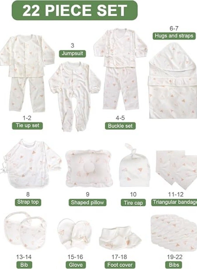 Gigglejoy 22pcs Baby Gift Box, Newborn Clothing Set Baby Clothes Gift Set, Newborn Gift Set,Newborn Outfit Set Baby Gift Box for Boys and Girls - Image 2