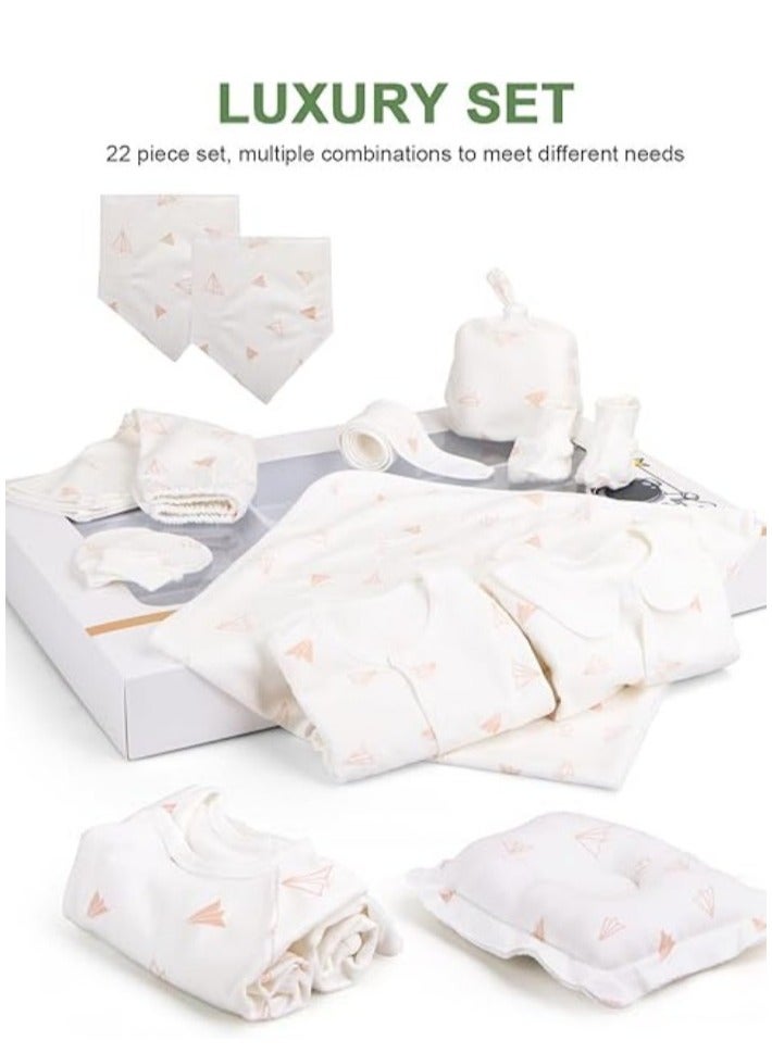 Gigglejoy 22pcs Baby Gift Box, Newborn Clothing Set Baby Clothes Gift Set, Newborn Gift Set,Newborn Outfit Set Baby Gift Box for Boys and Girls - Image 4