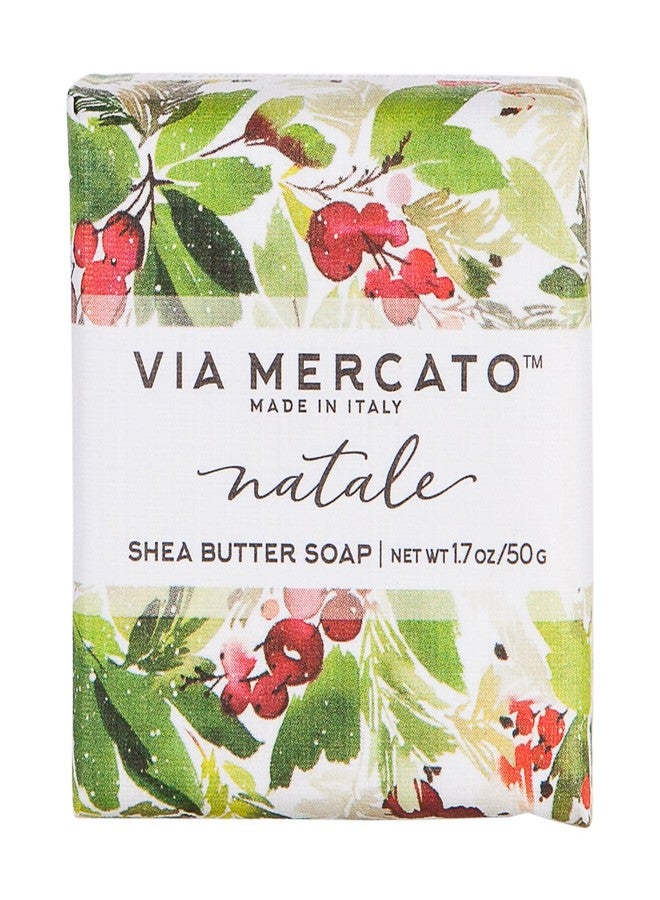 Via Mercato Natale Shea Butter Soap Boutique Luxury Gift Box (Set of 4, 50g Each) - Natale - Image 2