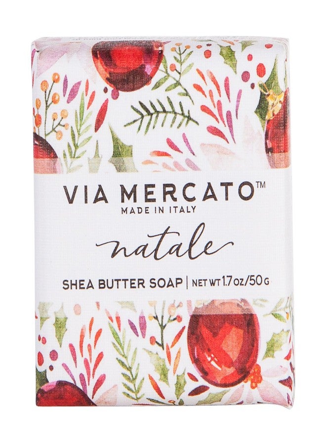 Via Mercato Natale Shea Butter Soap Boutique Luxury Gift Box (Set of 4, 50g Each) - Natale - Image 4