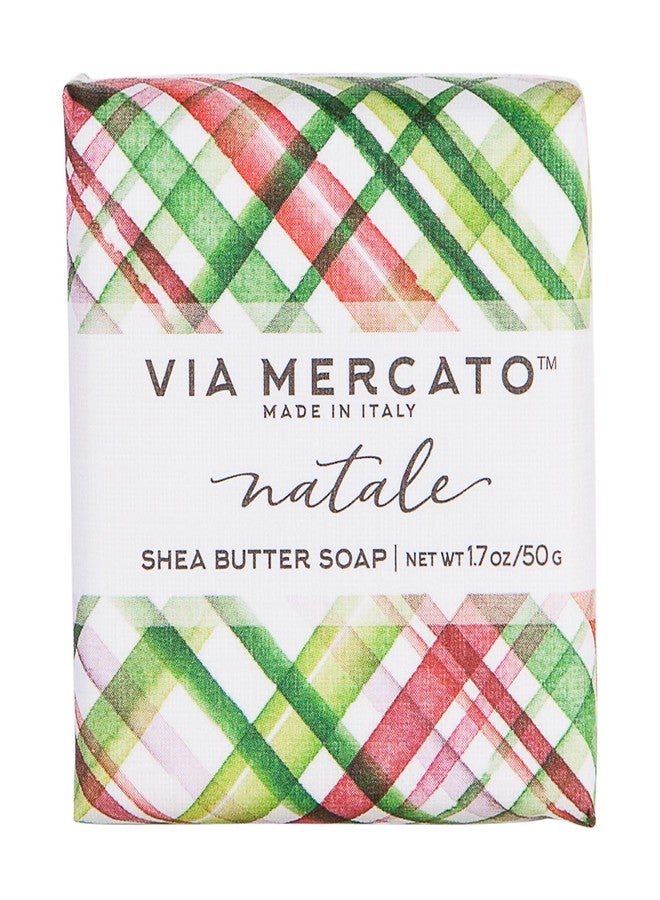 Via Mercato Natale Shea Butter Soap Boutique Luxury Gift Box (Set of 4, 50g Each) - Natale - Image 3