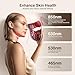 pedete Red Light Therapy for Face 9 Modes Wireless Face Mask Light Therapy 850nm Infrared Red Light Masks 2500mAh Rechargeable 3D Facial Fit Light Therapy Skin Care At Home - Image 4