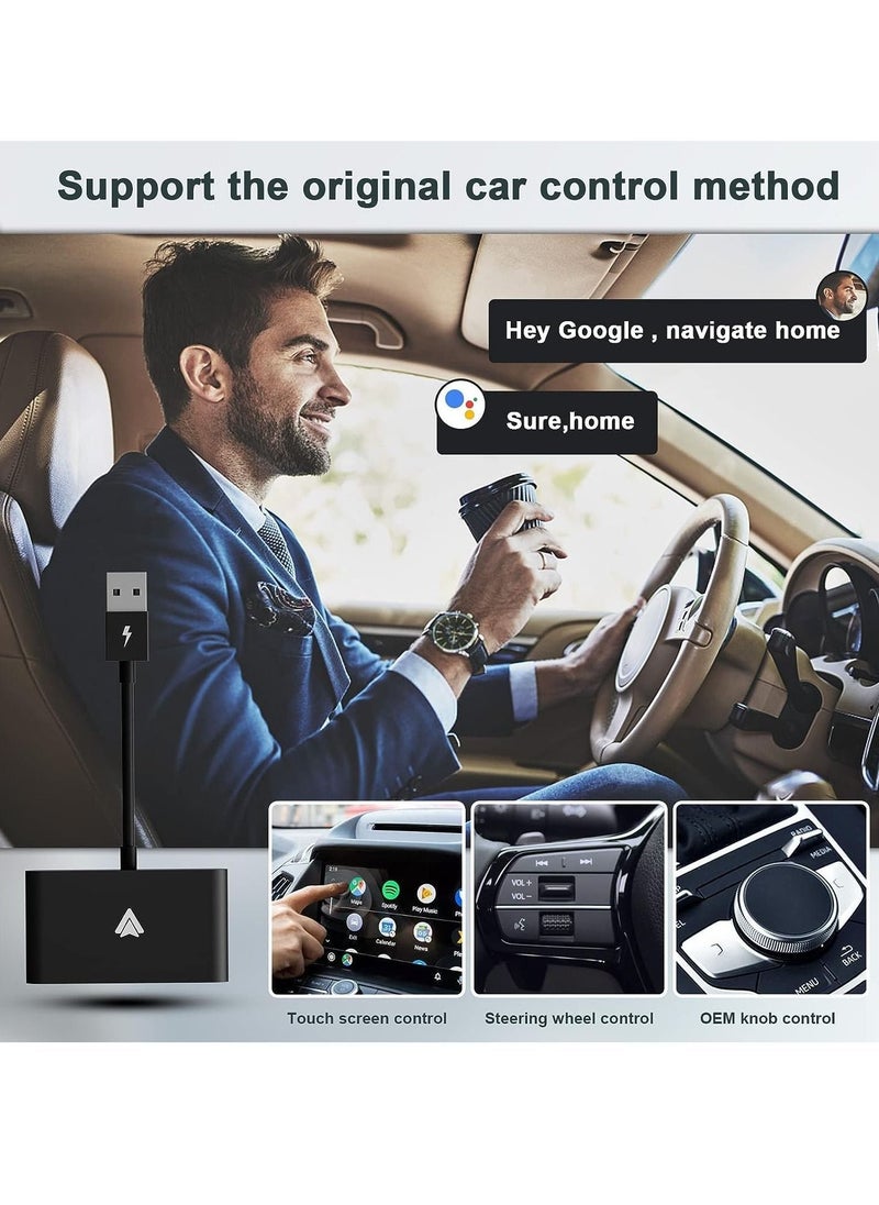 Generic - Wireless Android Auto Adapter - USB Wireless Android Auto Dongle, Compatible with Android Phones and Car Factory Wired AA to Wireless Adapter - Image 1