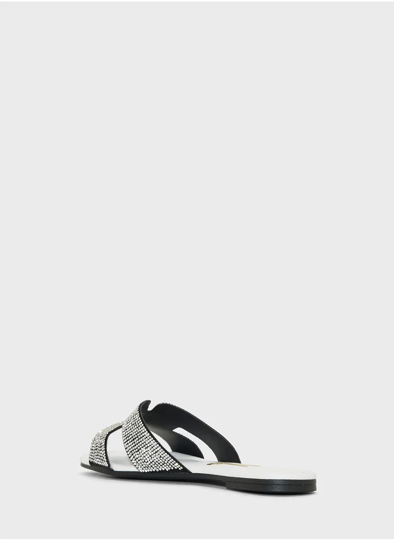 VIZZANO Naomi Multi Strap Low Heel Sandals