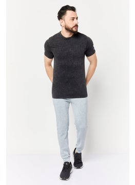 Champion Men Sportswear Fit Short Sleeve Outdoor T Shirts, Black  - Image 2