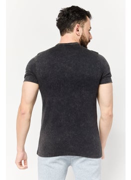 Champion Men Sportswear Fit Short Sleeve Outdoor T Shirts, Black  - Image 4
