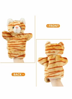 Y&D Cat Hand Puppet, Cute Plush Puppet Toy Finger Doll Parent-child Interactive Gift for Storytelling Teaching Preschool Role- Play  - Image 3