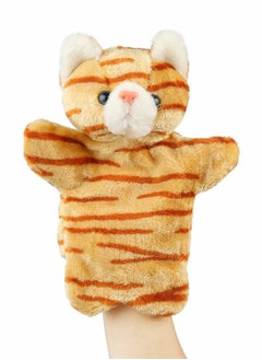 Y&D Cat Hand Puppet, Cute Plush Puppet Toy Finger Doll Parent-child Interactive Gift for Storytelling Teaching Preschool Role- Play  - Image 1