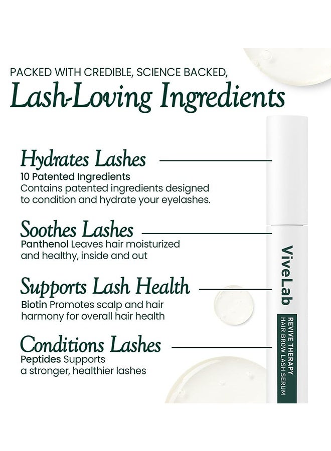 ViveLab Revive Therapy Hair Brow Lash Serum 10 gram, Naturally Thick Slender and Curled, Eyelash & Eyebrow Growth Serum, Care for Eyelashes  - Image 5