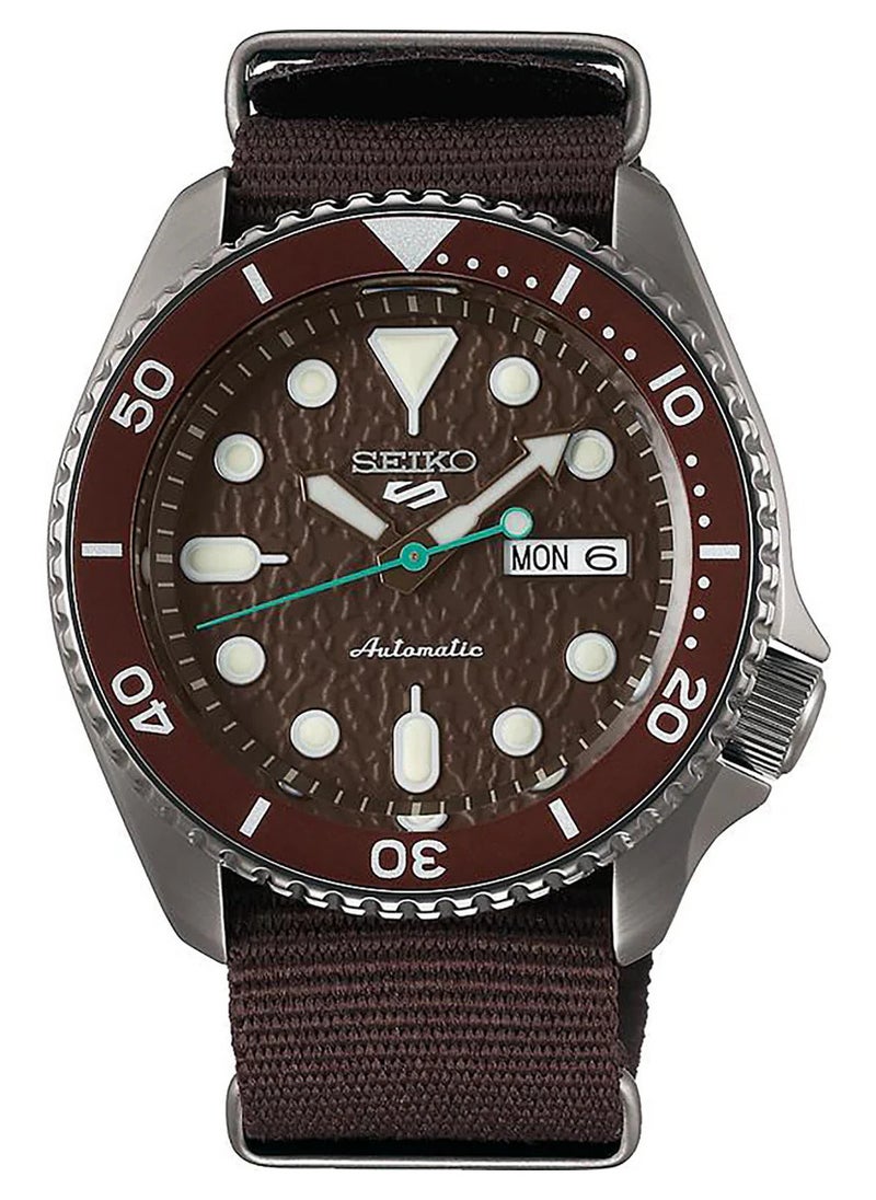 Seiko Men's New5 Sports Sport Brown Tone Automatic Watch - SRPD85K1  - Image 1