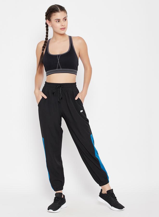 كلوفيا بنطال رياضي مريح بلون أسود - Image 1