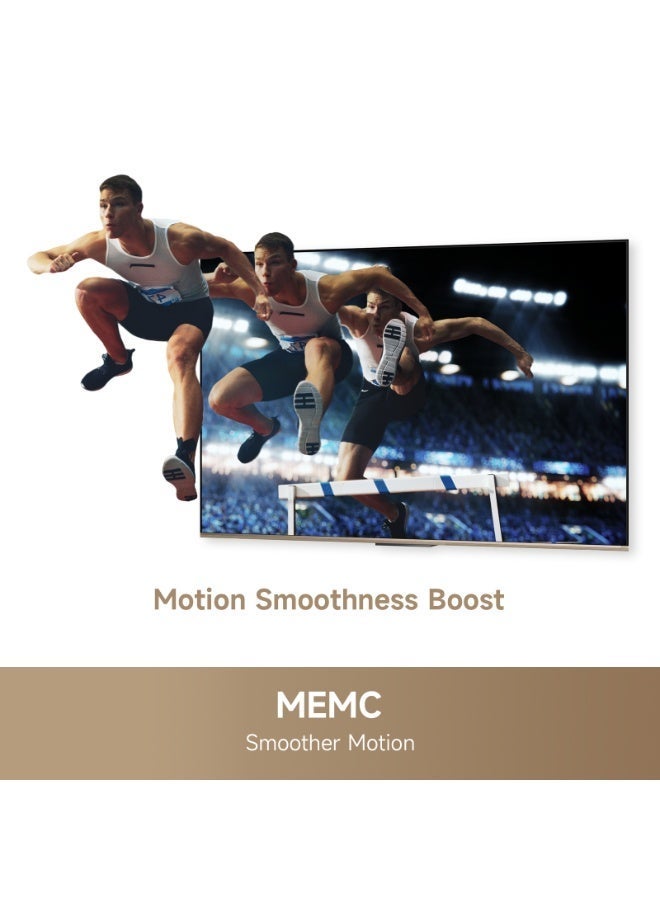 دريم Dreame Vivid 75 Inch QLED 4k Television Q100,  Dynamic Color Enhancement, Google TV, Multiple Eye Care with Metallic Bezel-less Design, Dolby Vision -Atmos, Game Master - Image 4