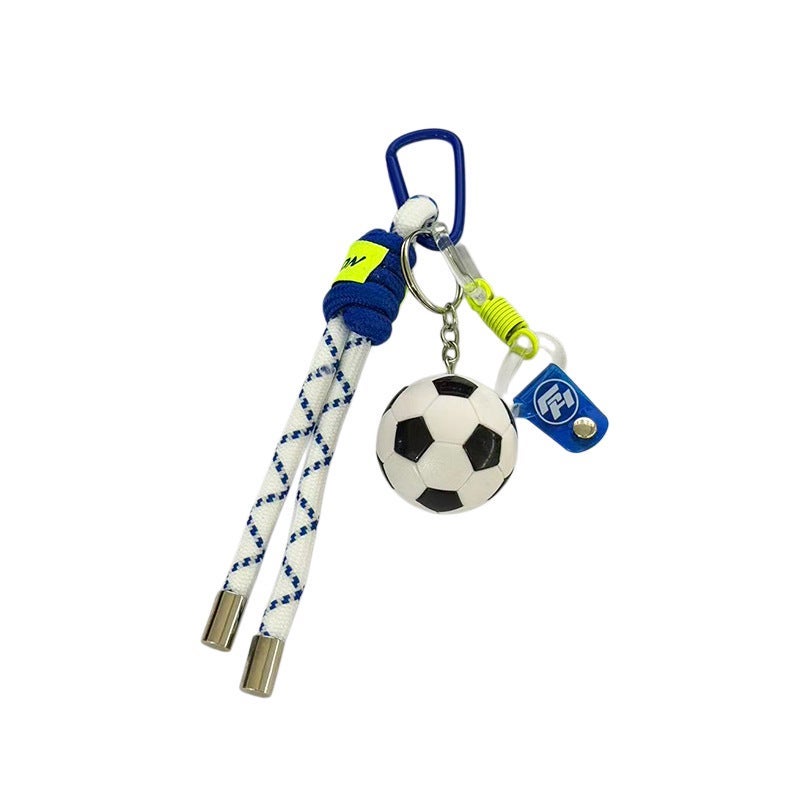 Sports Car Keychain - Creative Woven Rope Bag Charm for Soccer and Basketball Fans - Image 5