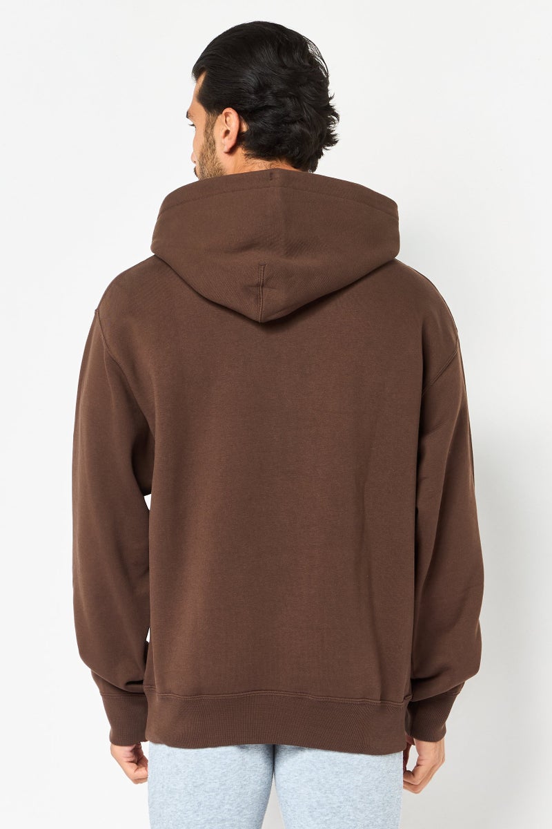 Nike Men Loose Fit Long Sleeve Outdoor Hoodie, Brown - Image 2