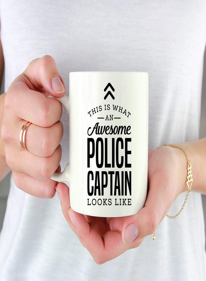 Andaz Press 11oz. Ceramic Coffee Tea Mug Gift, This is What an Awesome Police Captain Looks Like, 1-Pack, Birthday Gift Ideas Coworker Him Her, Includes Gift Box - Image 3