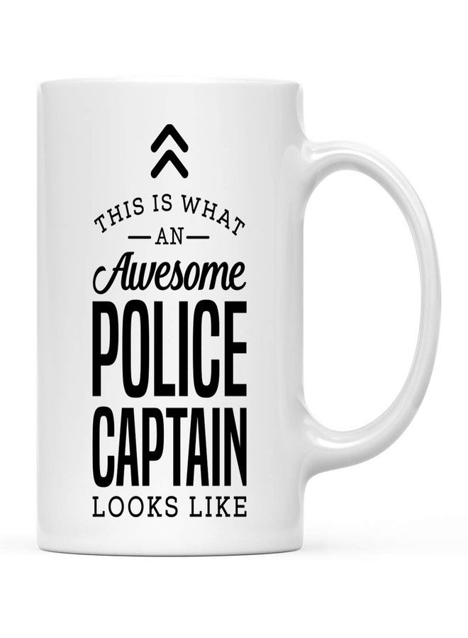 Andaz Press 11oz. Ceramic Coffee Tea Mug Gift, This is What an Awesome Police Captain Looks Like, 1-Pack, Birthday Gift Ideas Coworker Him Her, Includes Gift Box - Image 1