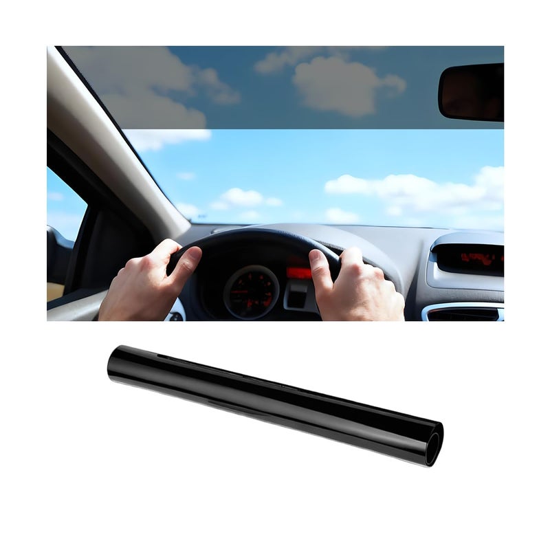 FALVFUN Car Windshield Tint Strip 50 VLT Vehicle Front Windscreen Sun Visor Strip for UV Rejection Heat Reduction Auto Windshield Solar Protection Sticker Universal for SUV Sedan Truck - Image 3