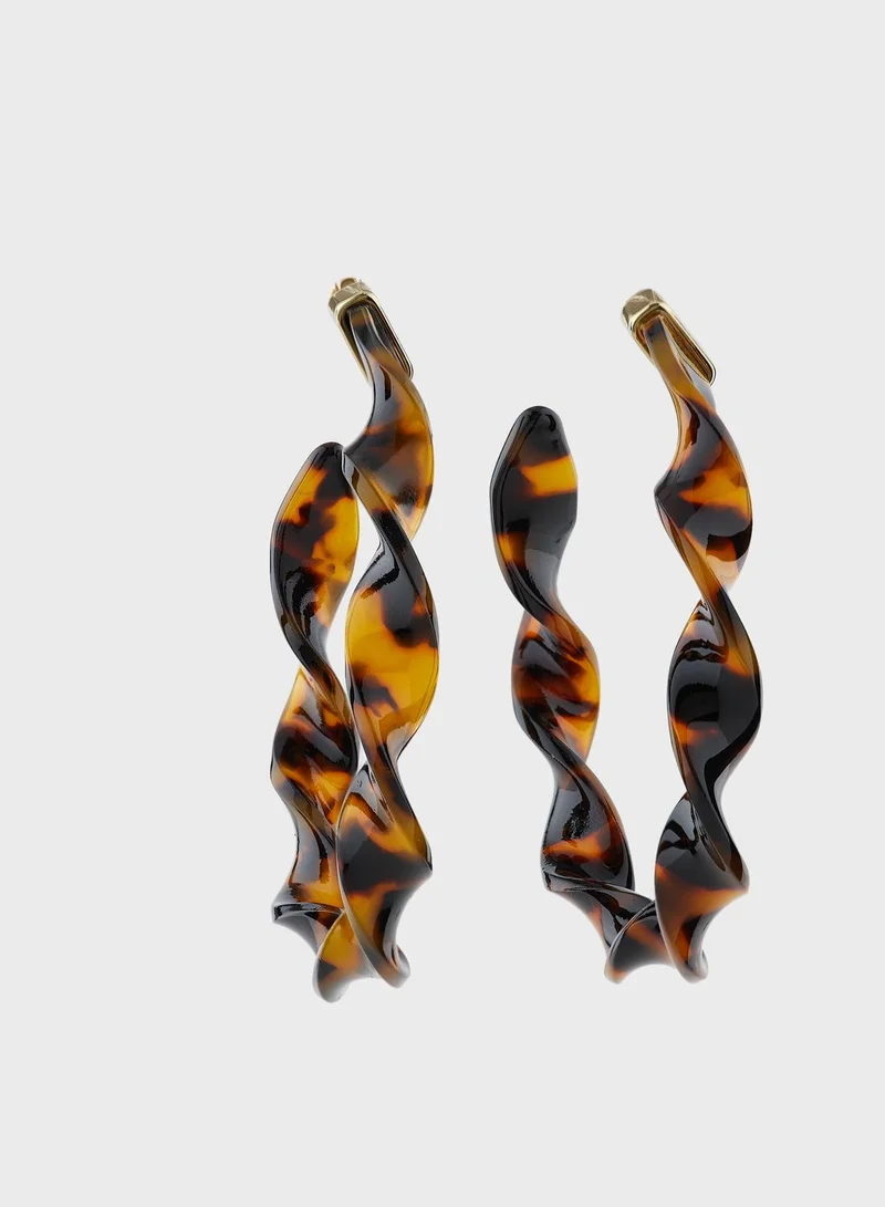 ELLA Twisted Hoop Earrings