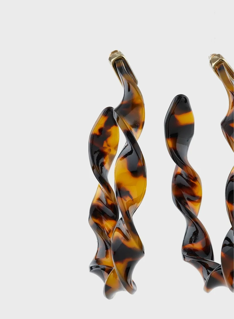 ELLA Twisted Hoop Earrings