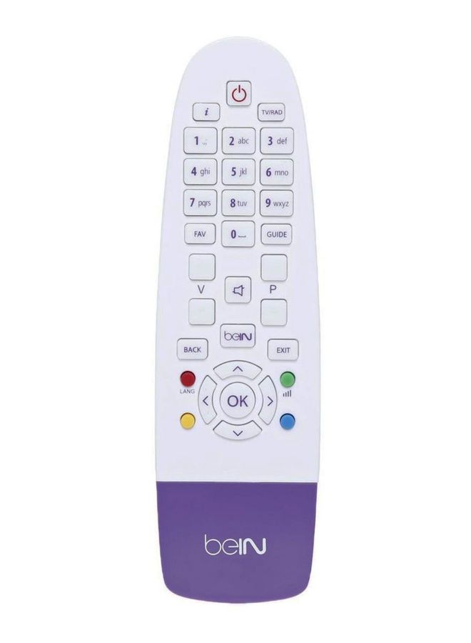 Bein Sport Receiver TV Remote Control White/Purple