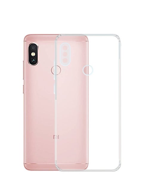 Clear Case Compatible with Redmi Note 5 Pro, Full Body Protection Shockproof TPU Anti-Yellowing Clear Phone Cover - Clear