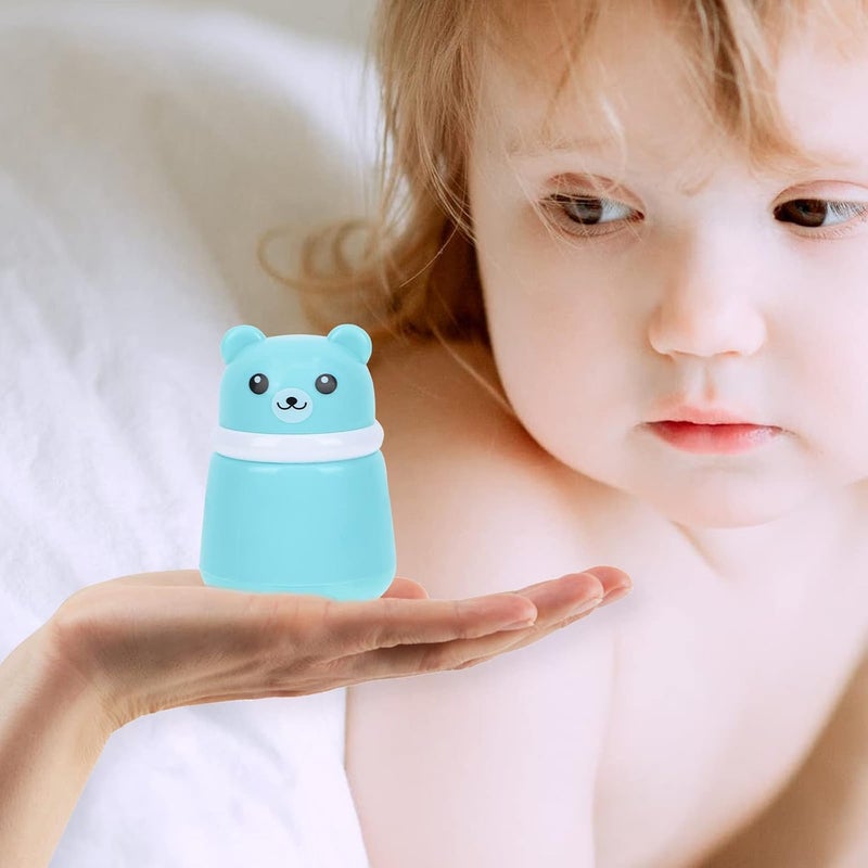 comfrt Cartoon Bear Baby Powder Box Creative Talcum Powder Case Empty Powder Puff Box - Image 5
