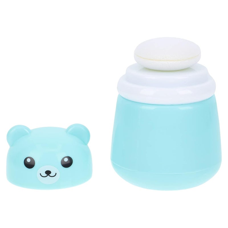 comfrt Cartoon Bear Baby Powder Box Creative Talcum Powder Case Empty Powder Puff Box - Image 1
