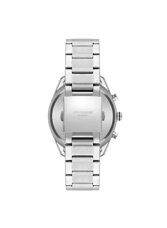 لي كوبر Lee Cooper LC07949.370 Men Multi Function Display Watch & Metal Strap Silver
