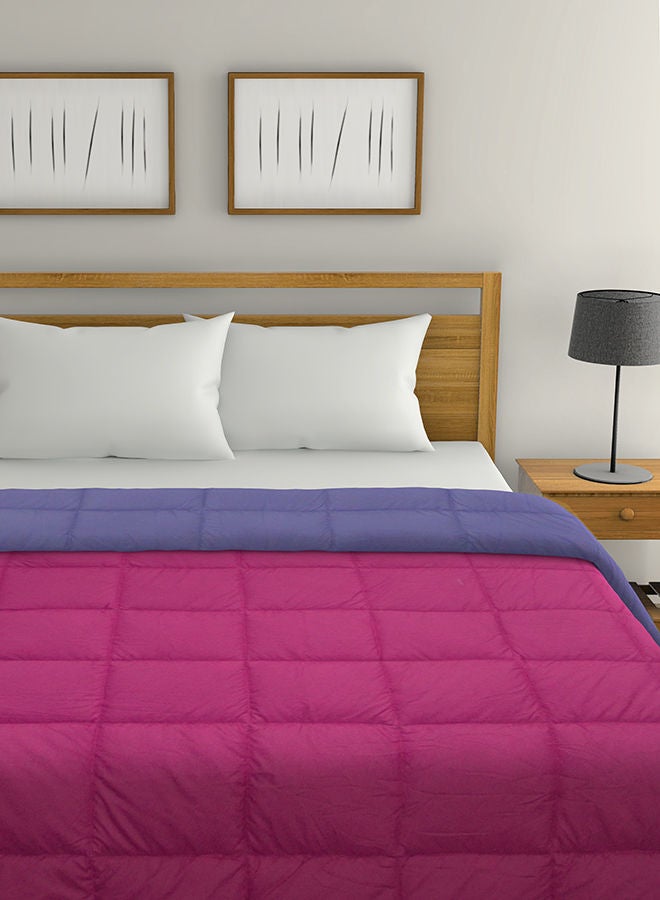 Raymond لحاف كينج سايز قابل للعكس من الألياف الدقيقة باللونين الوردي/الأزرق 220X240 سم. - Image 2