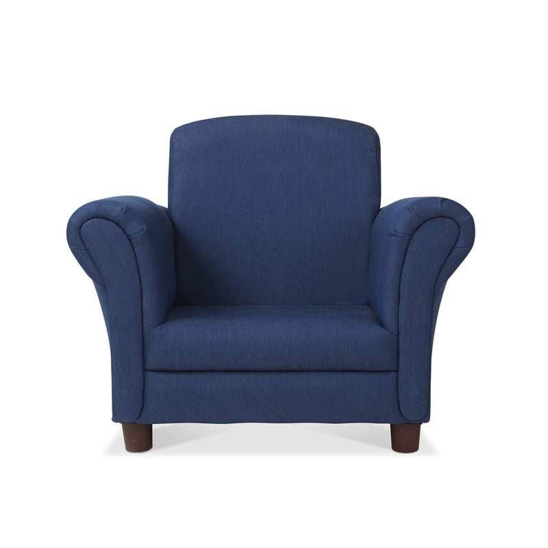 Melissa & Doug Denim Fabric Childâ€™s Armchair (Kidâ€™s Furniture, 23â€L x 17.5â€W x 18.3â€H) Children's Furniture, Child's Reading Chair, Chairs for Toddlers, Oversized Kid's Armchair - Image 4