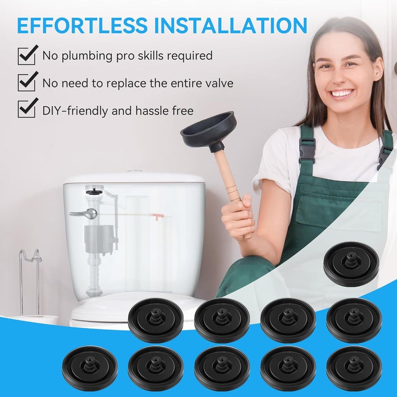 Enhon 5 Pcs 83143 Toilet Fill Valve Seal Compatible with Kohler Models, Compatible with 242, 200, 400 and 747 Models Toilet Fill Valve, Durable, Easy DIY Installation - Image 4