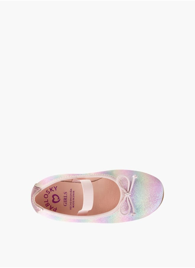 Pablosky - Girls Bow Detail Slip-On Ballerina - Image 1