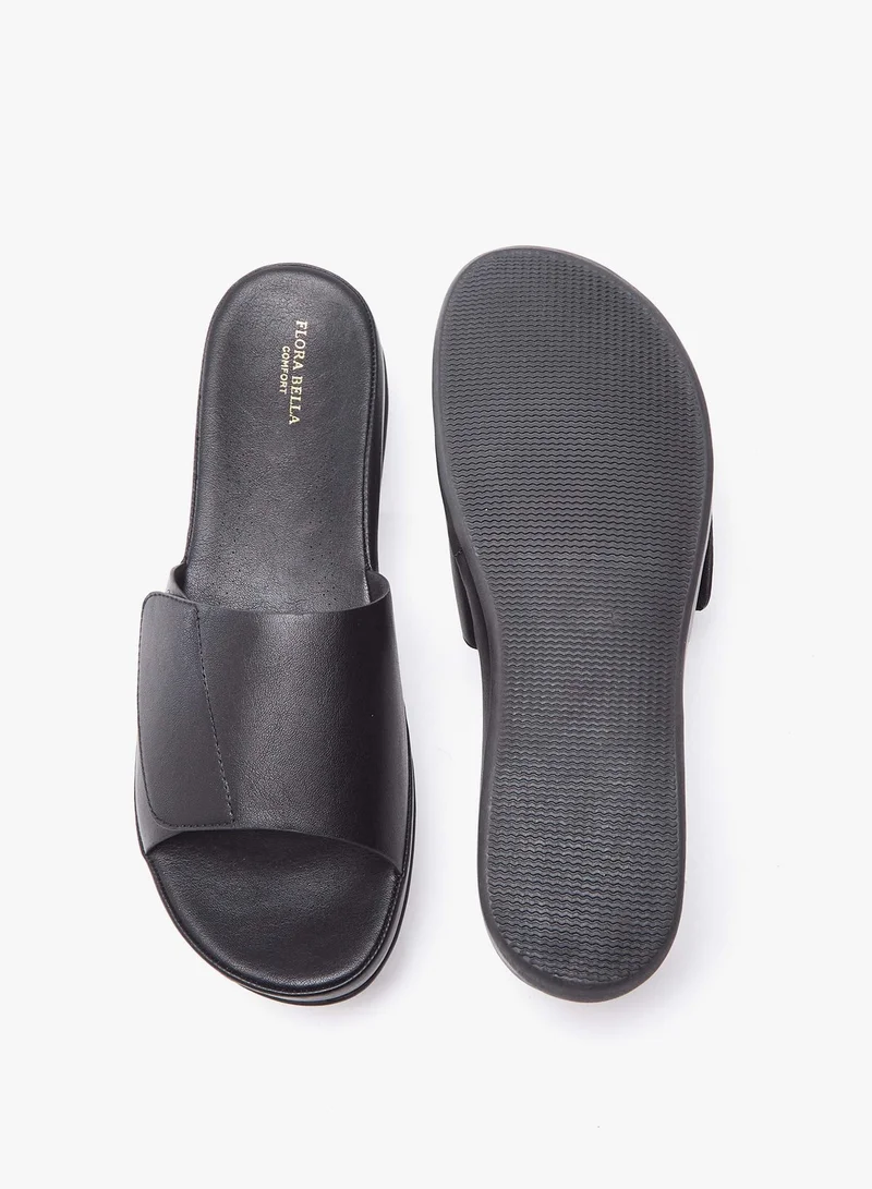 فلورا بيلا من شو إكسبرس Women All-Over Monogram Print Slide Sandals
