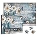 Larkipuzz Christian Flower Bottle Puzzles for Adults 1000 Pieces Religious Bible Jesus Butterfly Daisy Jigsaw Puzzle Inspirational Scripture Catholic Vintage Floral Puzzle - Image 2