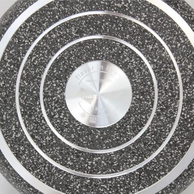 Hascevher Granite Crepe Pan With Grippy Handle  Lavilla Prime Series NonStick Made In Turkey 22Cm - Image 3