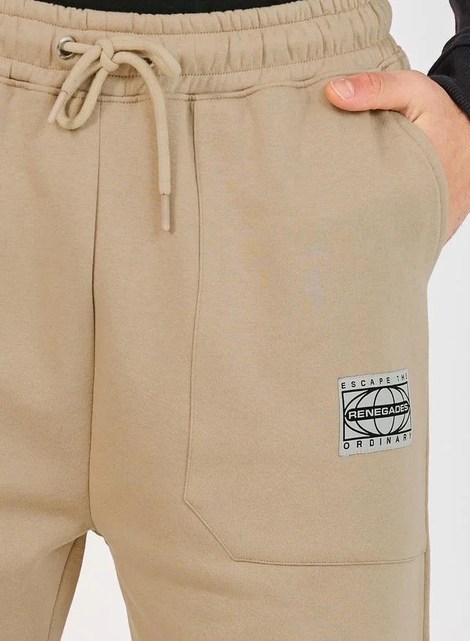 Styli Patch Detail Relaxed Fit Joggers