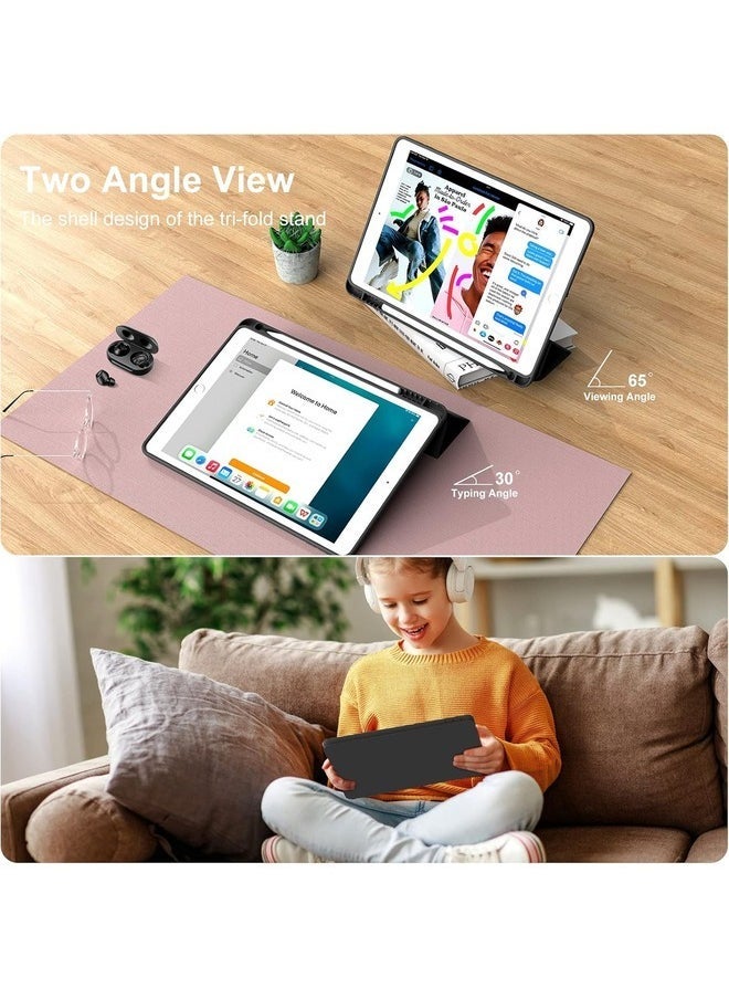 vesus Smart Case for iPad 10.2 Inch (2021/2020/2019) â€“ Black Cover with Integrated Pencil Holder and Auto Sleep/Wake - Image 5