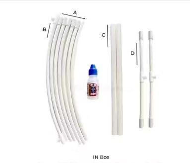 VinsPro SLNS Round Balloon Decoration Stand for Ceremony, Birthday, Decoration Arch Stand Circle Balloon Arch Frame White Round Balloon Backdrop Frame Height(6feet) Width(5 feet) Strong PVC (Plastic) - Image 3