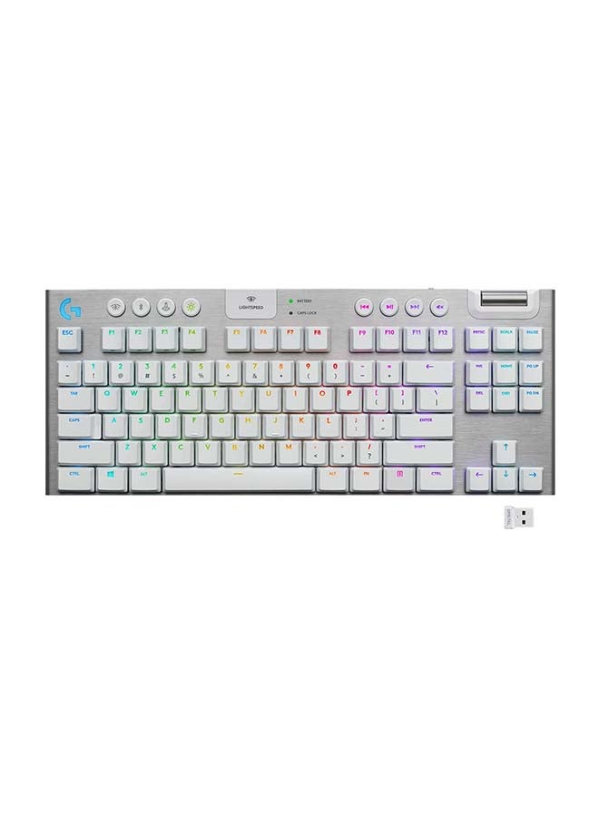 لوجيتيك لوحة مفاتيح G915 TKL ميكانيكية لاسلكية للألعاب بإضاءة RGB ومن دون لوحة أرقام - Image 1
