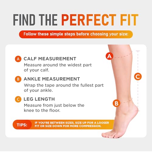 Lemon Hero Zipper Compression Socks for Women and Men, Open Toe 15-20 mmHg Compression Stockings wtih Zip Guard, Supports Circulation and Leg Comfort, Designed for Swelling Relief - 2XL, Beige - Image 5