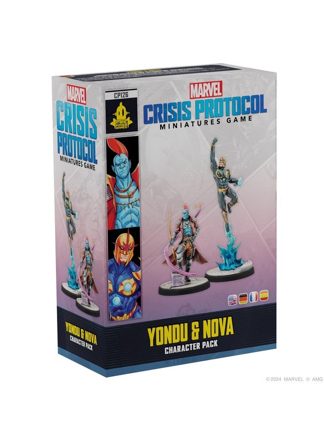 Atomic Mass Games Marvel: Crisis Protocol Nova & Yondu Character Pack - Expand Your Guardians of The Galaxy Team! Tabletop Superhero Game, Ages 14+, 2 Players, 90 Minute Playtime, Made - Image 1
