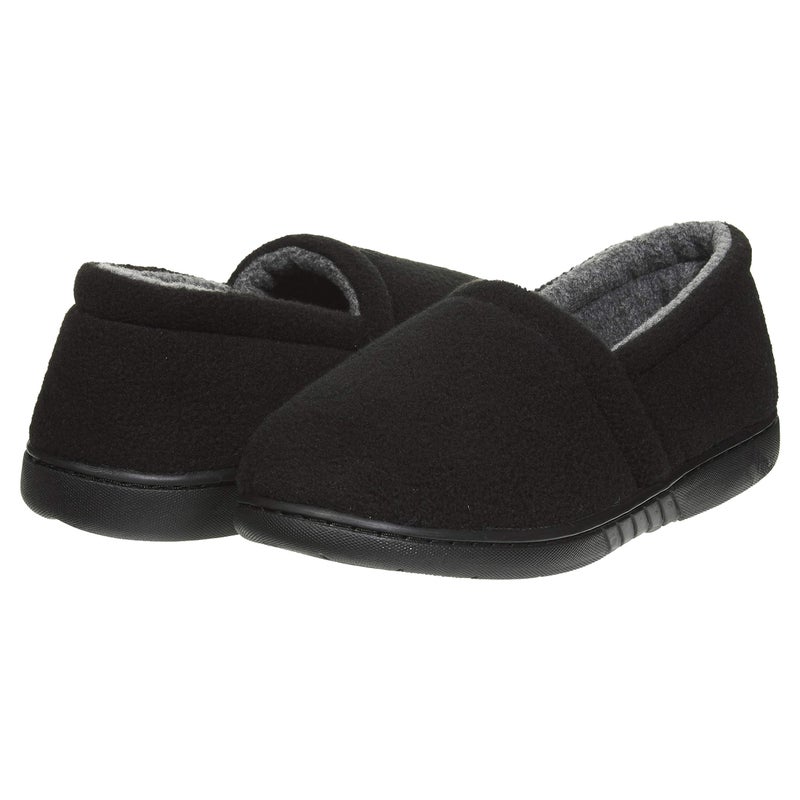 Skysole boys Fleece Soft Closed Back Slippers, Black, 13 Little Kid - Image 3