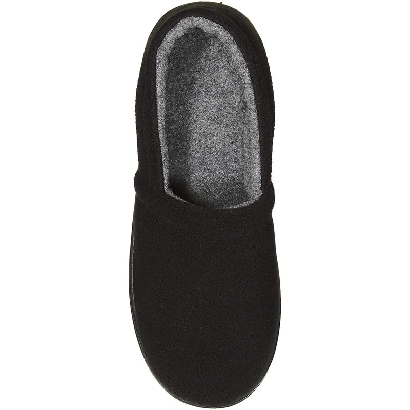 Skysole boys Fleece Soft Closed Back Slippers, Black, 13 Little Kid - Image 1