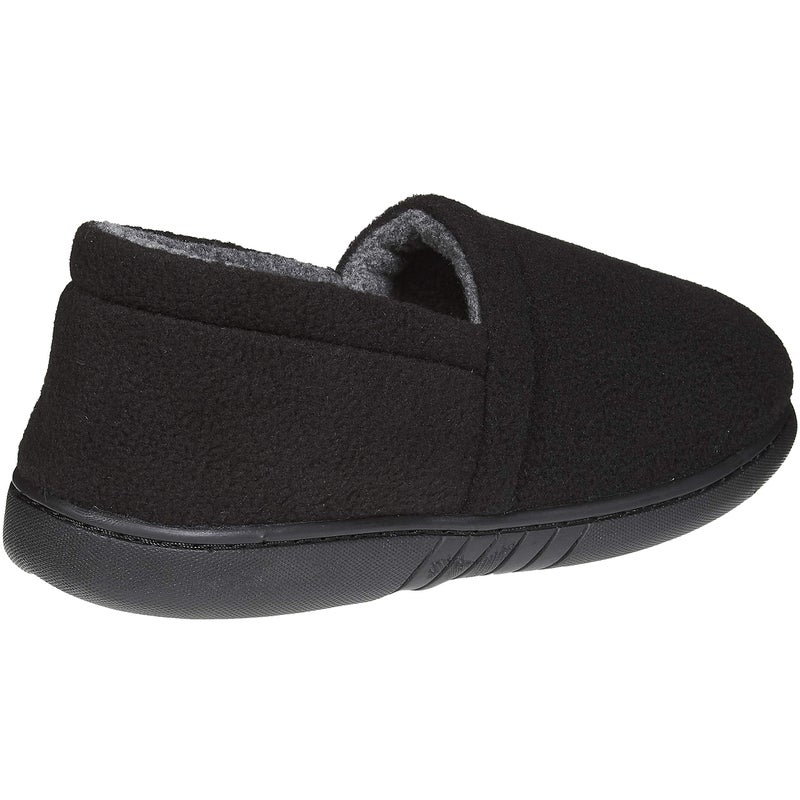Skysole boys Fleece Soft Closed Back Slippers, Black, 13 Little Kid - Image 2