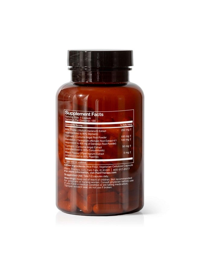 Plant Therapy Liver Tonic Herbal Supplement Capsules, Supports Liver Function, Detoxifying for Optimal Health, Naturally Boosts Energy Levels, 120 Vegetarian Capsules (4 month supply), Made in the USA - Image 2